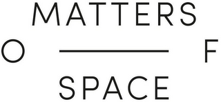MATTERS OF SPACE