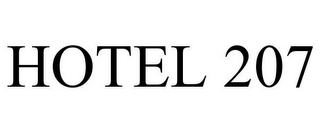 HOTEL 207