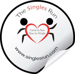 THE SINGLES RUN COME TO RUN STAY TO MINGLE WWW.THESINGLESRUN.COM