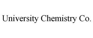 UNIVERSITY CHEMISTRY CO.