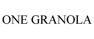 ONE GRANOLA