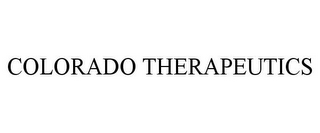 COLORADO THERAPEUTICS