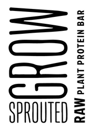 GROW SPROUTED RAW PLANT PROTEIN BAR