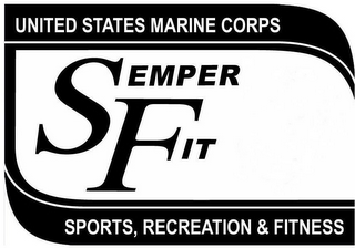 UNITED STATES MARINE CORPS SEMPER FIT SEMPER FIDELIS SPORTS, RECREATION & FITNESS