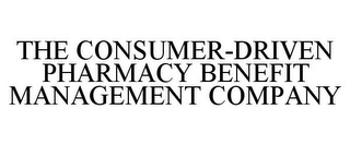 THE CONSUMER-DRIVEN PHARMACY BENEFIT MANAGEMENT COMPANY