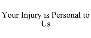 YOUR INJURY IS PERSONAL TO US