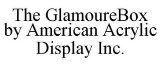THE GLAMOUREBOX BY AMERICAN ACRYLIC DISPLAY INC.
