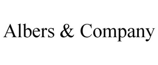 ALBERS & COMPANY