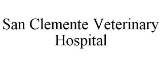 SAN CLEMENTE VETERINARY HOSPITAL