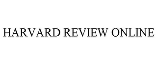 HARVARD REVIEW ONLINE