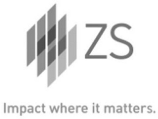 ZS IMPACT WHERE IT MATTERS.