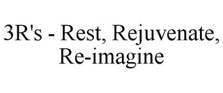 3R'S - REST, REJUVENATE, RE-IMAGINE