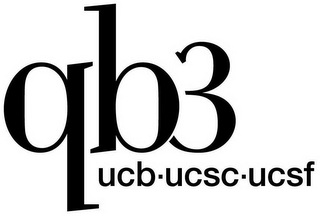 QB3 UCB·UCSC·UCSF