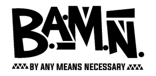 B.A.M.N. BY ANY MEANS NECESSARY