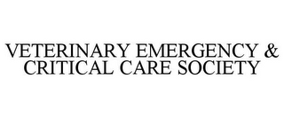 VETERINARY EMERGENCY & CRITICAL CARE SOCIETY