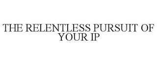 THE RELENTLESS PURSUIT OF YOUR IP