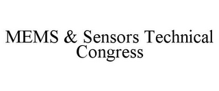 MEMS & SENSORS TECHNICAL CONGRESS