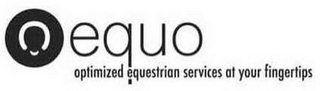 EQUO OPTIMIZED EQUESTRIAN SERVICES AT YOUR FINGERTIPS