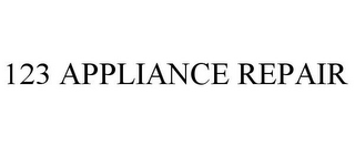 123 APPLIANCE REPAIR