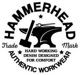 HAMMERHEAD TRADEMARK AUTHENTIC WORKWEARHARD WORKING DENIM DESIGNED FOR COMFORT AUTHENTIC WORKWEAR