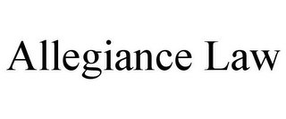 ALLEGIANCE LAW
