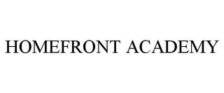 HOMEFRONT ACADEMY