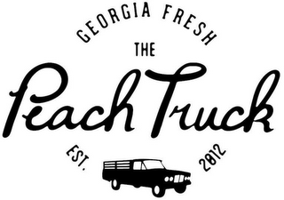 GEORGIA FRESH THE PEACH TRUCK EST. 2012