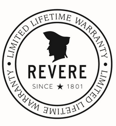 REVERE SINCE 1801 · LIMITED LIFETIME WARRANTY ·