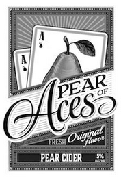 PEAR OF ACES FRESH ORIGINAL FLAVOR PEAR CIDER