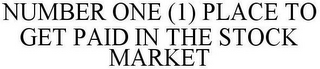 NUMBER ONE (1) PLACE TO GET PAID IN THE STOCK MARKET