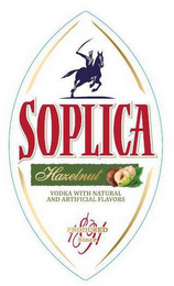 SOPLICA HAZELNUT VODKA WITH NATURAL AND ARTIFICIAL FLAVORS PRODUCED SINCE 1891