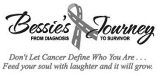 BESSIE'S JOURNEY FROM DIAGNOSIS TO SURVIVOR DON'T LET CANCER DEFINE WHO YOU ARE... FEED YOUR SOUL WITH LAUGHTER AND IT WILL GROW.