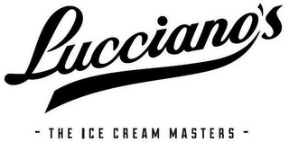 LUCCIANO'S · THE ICE CREAM MASTERS ·