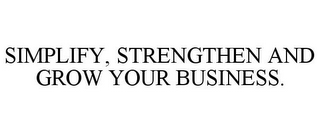 SIMPLIFY, STRENGTHEN AND GROW YOUR BUSINESS.