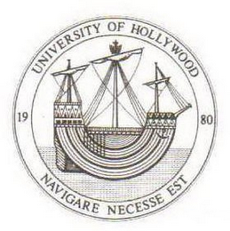 UNIVERSITY OF HOLLYWOOD 1980 NAVIGARE NECESSE EST