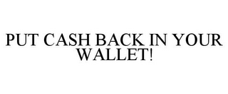 PUT CASH BACK IN YOUR WALLET!