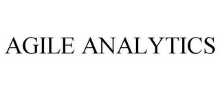 AGILE ANALYTICS