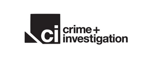 CI CRIME + INVESTIGATION