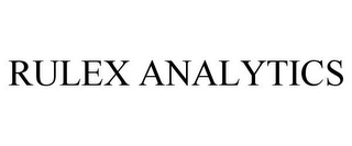 RULEX ANALYTICS