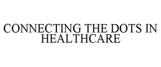 CONNECTING THE DOTS IN HEALTHCARE