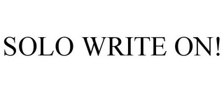 SOLO WRITE ON!