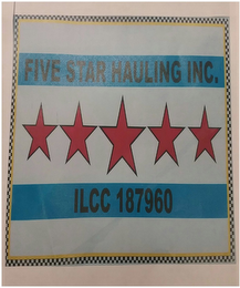 FIVE STAR HAULING INC. ILCC 187960