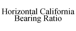 HORIZONTAL CALIFORNIA BEARING RATIO