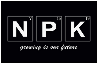 N P K GROWING IS OUR FUTURE 7 15 19