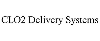 CLO2 DELIVERY SYSTEMS