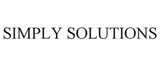 SIMPLY SOLUTIONS