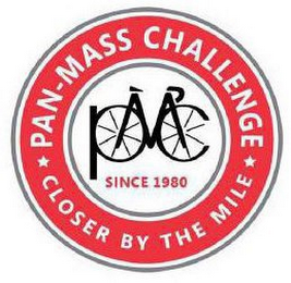 PAN-MASS CHALLENGE CLOSER BY THE MILE SINCE 1980 PMC