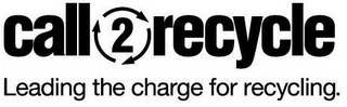 CALL2RECYCLE LEADING THE CHARGE FOR RECYCLING.