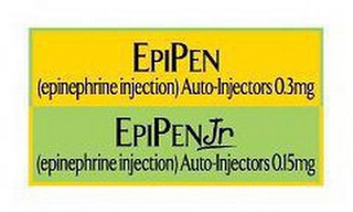 EPIPEN (EPINEPHRINE INJECTION) AUTO-INJECTORS 0.3MG EPIPEN JR (EPINEPHRINE INJECTION) AUTO-INJECTORS 0.15MG