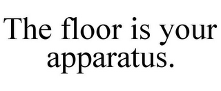 THE FLOOR IS YOUR APPARATUS.